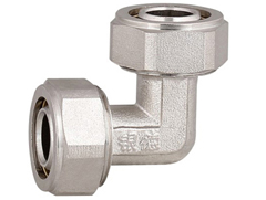 Aluminum plastic pipe equal diameter elbow