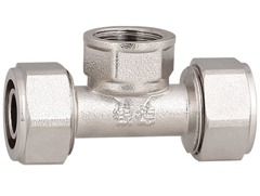 Aluminum plastic pipe internal thread tee